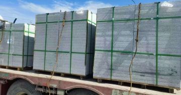 黑龙江 芝麻白花岗岩地铺石装车日常