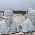 黑龙江 白麻花岗岩石材人物立体雕刻
