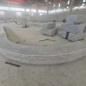 黑龙江 芝麻白异形坐凳，自然面光面弧形加工