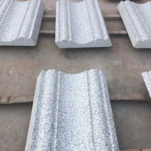 黑龙江 白麻花岗岩光面别墅线条