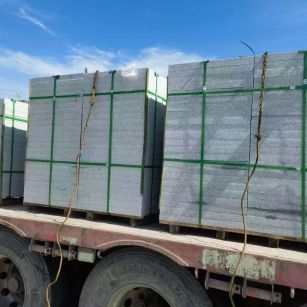 黑龙江 芝麻白花岗岩地铺石装车日常