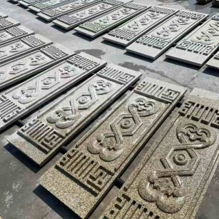 黑龙江 黄金麻花岗岩外墙雕刻板