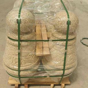 黑龙江 黄金麻异形定制雕花——棒棒糖挡车柱