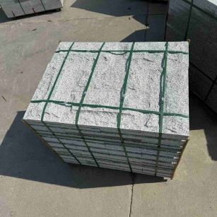 黑龙江 白麻花岗岩石材自然面蘑菇石成品