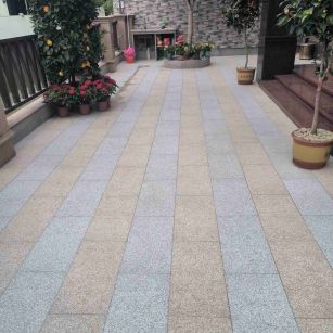 黑龙江 黄金麻白麻荔枝面庭院铺装展示