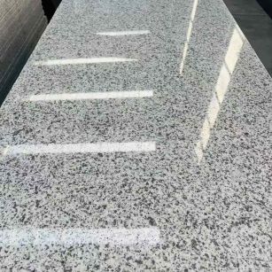 黑龙江 白麻花岗岩光面毛板