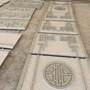 黑龙江 白麻花岗岩外墙立面雕刻板