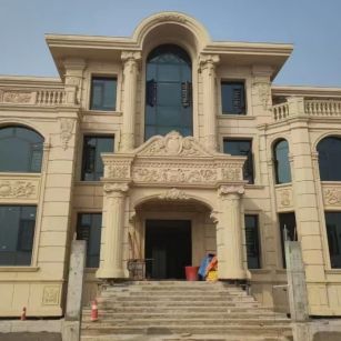 黑龙江 黄金麻花岗岩别墅外墙干挂