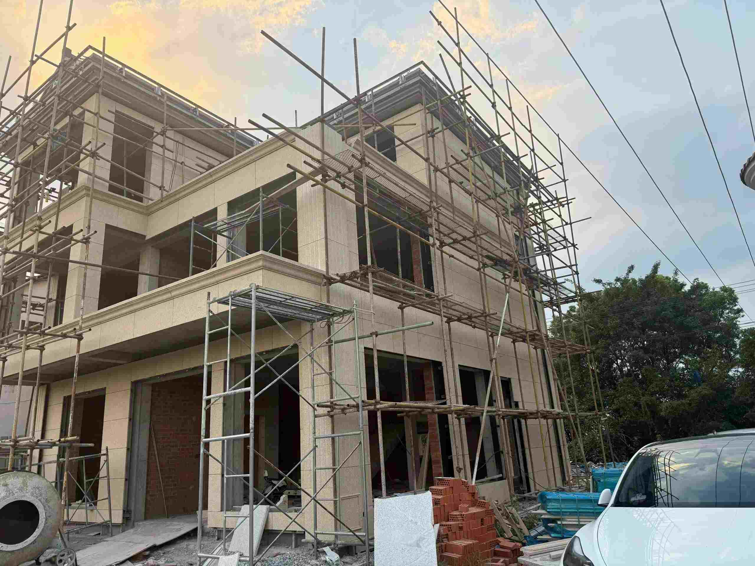 黑龙江 黄金麻荔枝面花岗岩外墙干挂