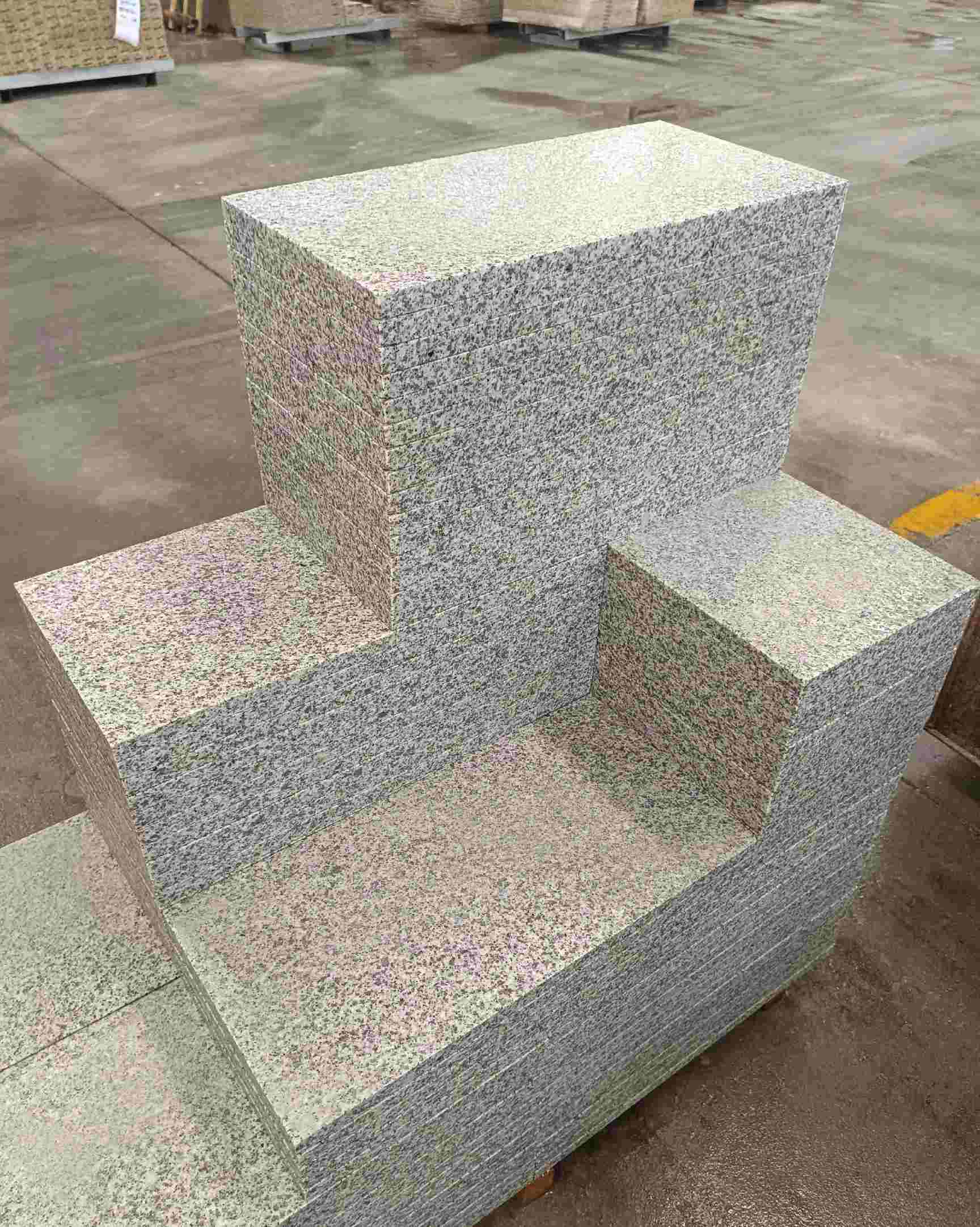 黑龙江 白麻花岗岩荔枝面地铺石