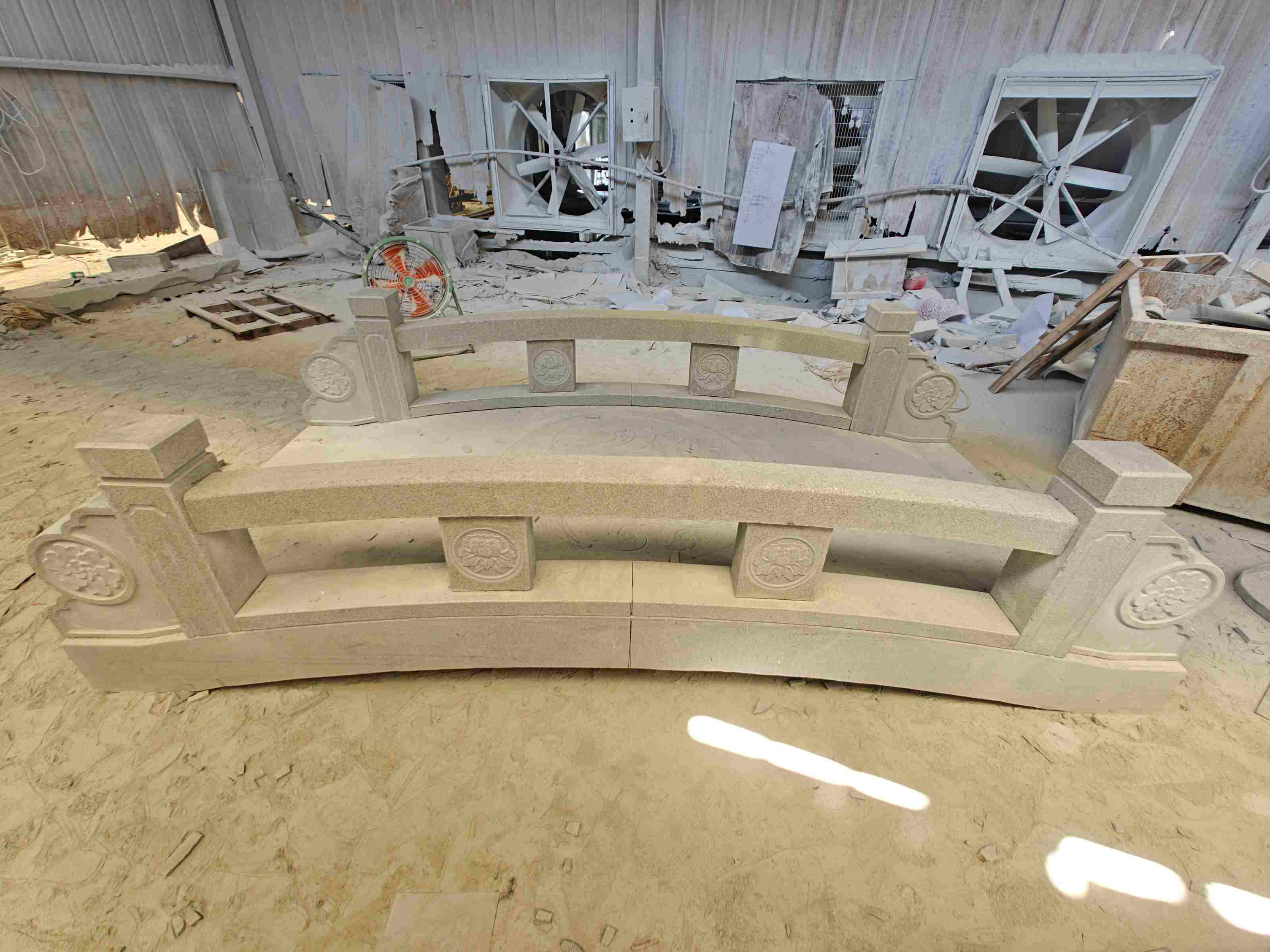 黑龙江 芝麻灰花岗岩异形加工-拱桥，石桥