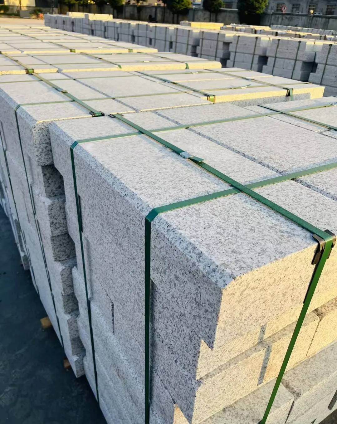 黑龙江 白麻花岗岩路沿石，马路牙子，路缘石，平石，立缘石等