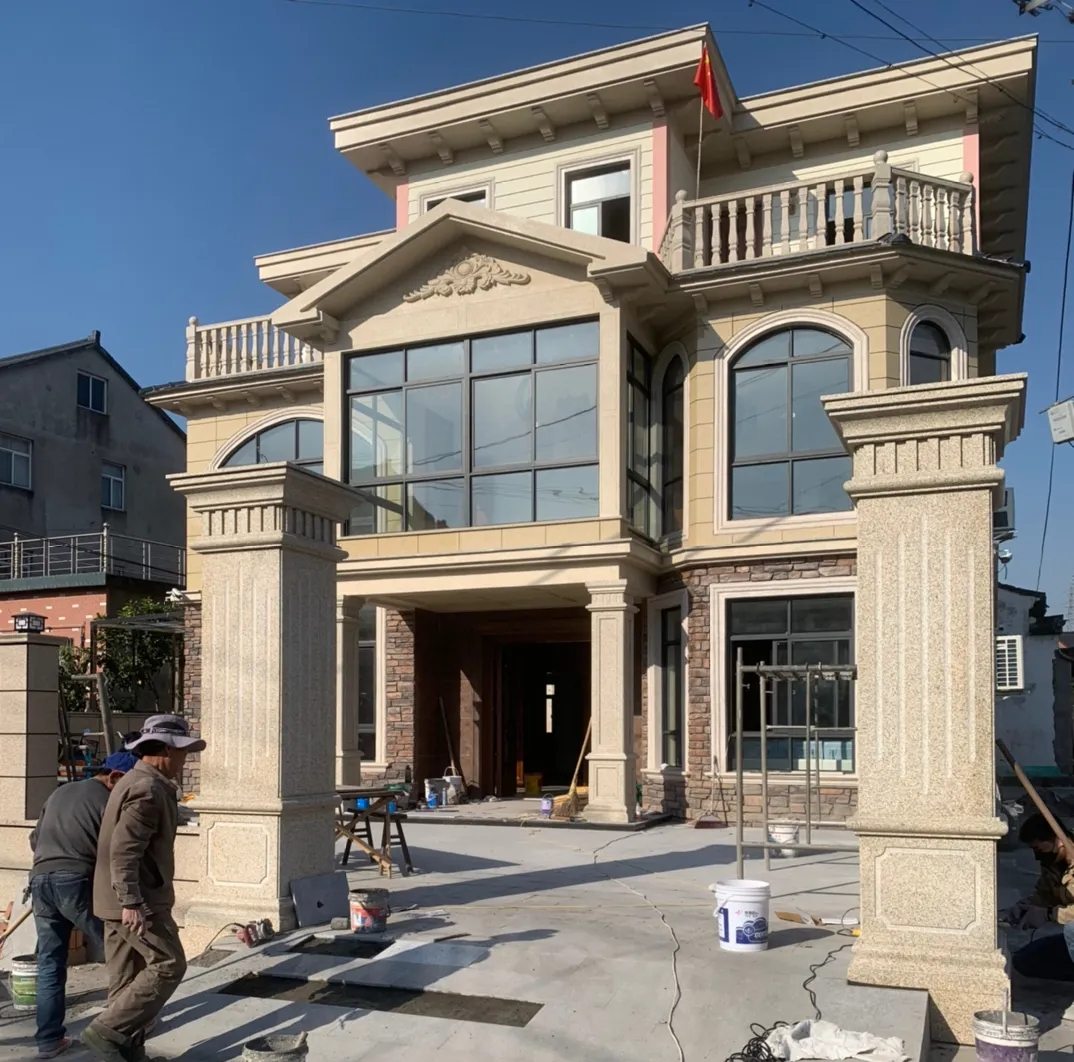 黑龙江 黄金麻花岗岩荔枝面别墅外墙干挂私家专属